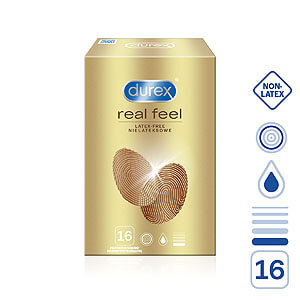 Durex Real Feel (16pcs), condoms for a natural feeling