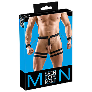 Svenjoyment Men's Harness, men's harness with cuffs