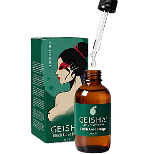 Geisha Elixir Love Drops Lemon Dragon (50 ml), warming massage drops