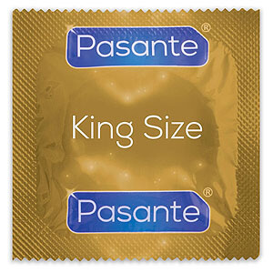 Pasante King Size (1pc), large condom smooth