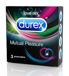 Durex Mutual Pleasure (3pcs), condoms for mutual climax