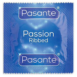 Pasante Passion / Ribbed (1pc), ribbed condom