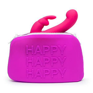 Discreet pocket for erotic accessories Happy Rabbit HAPPY Storage Zip Bag Large Purple