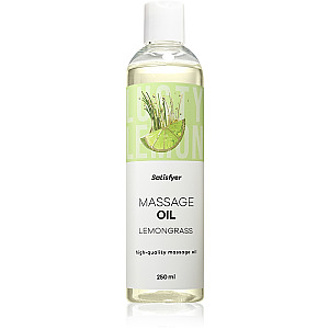 Satisfyer Massage Oil 250 ml (Lemongrass), lemon massage oil