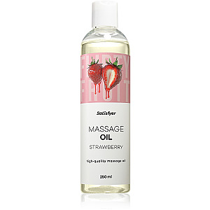 Satisfyer Massage Oil 250 ml (Strawberry), strawberry massage oil