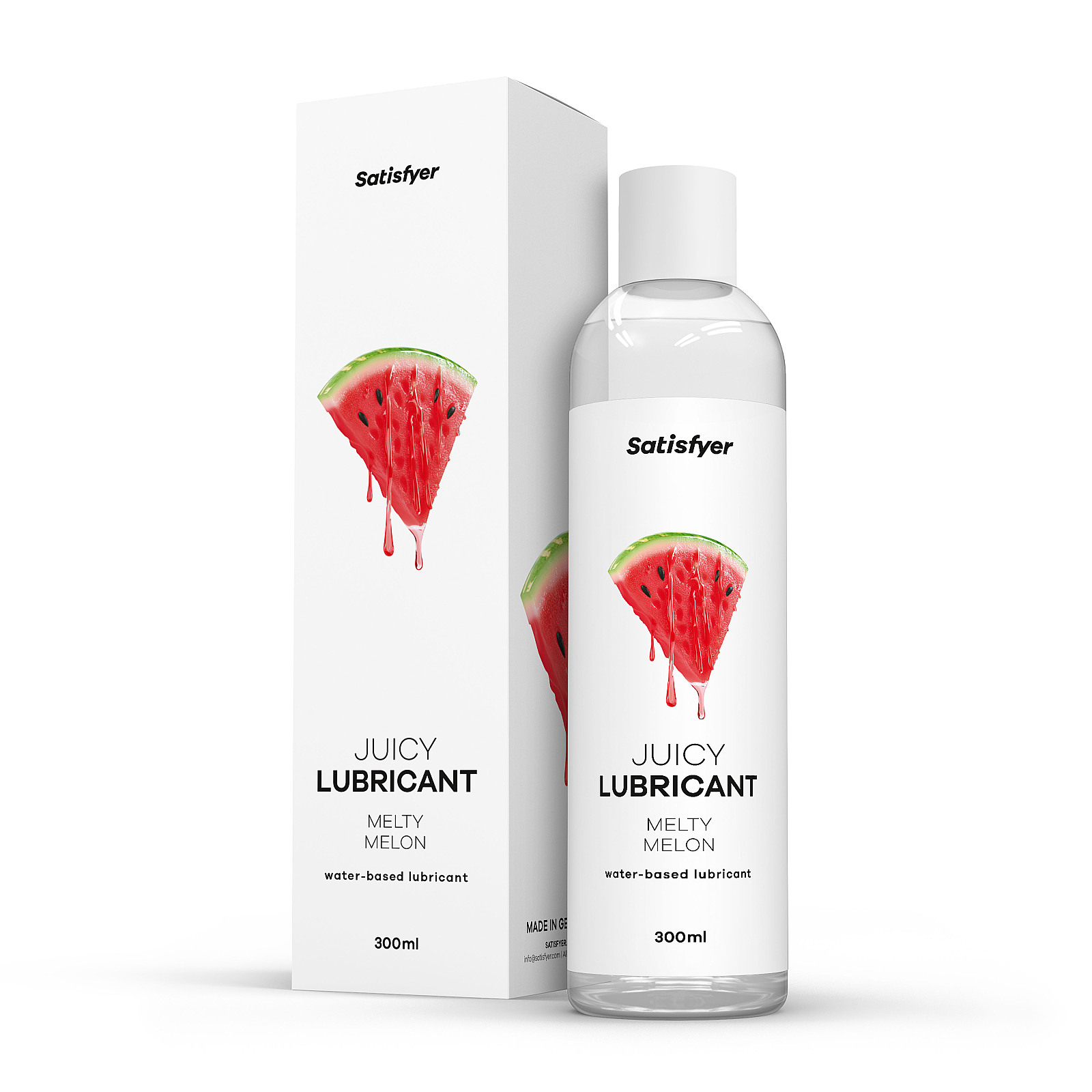 Satisfyer Juicy Lubricant 300 ml (Melty Melon), melon water-based lubricant