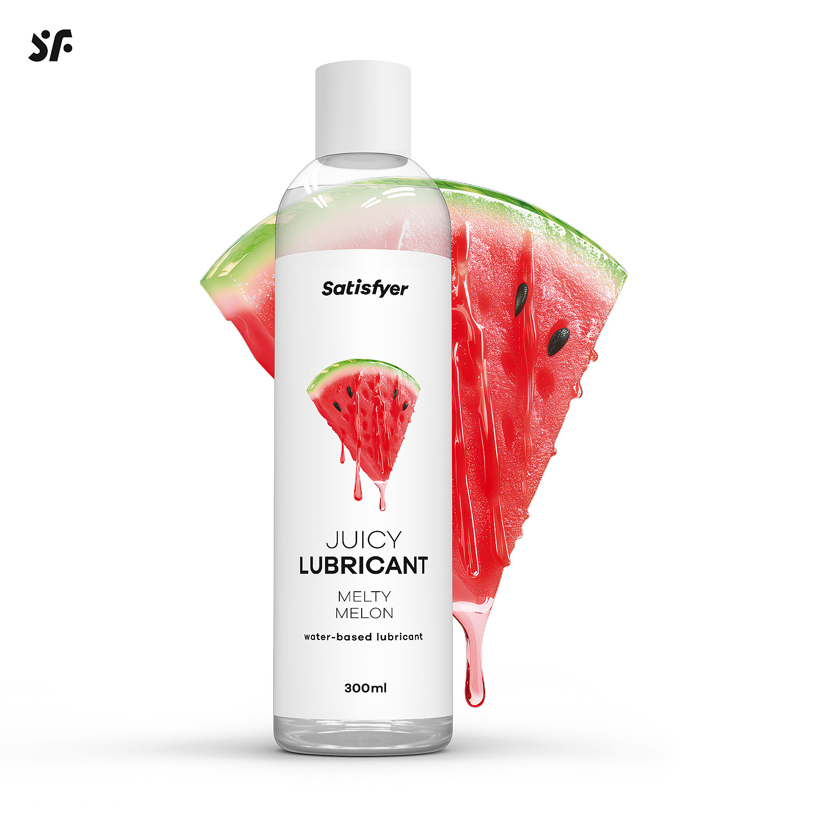 Satisfyer Juicy Lubricant 300 ml (Melty Melon), melon water-based lubricant