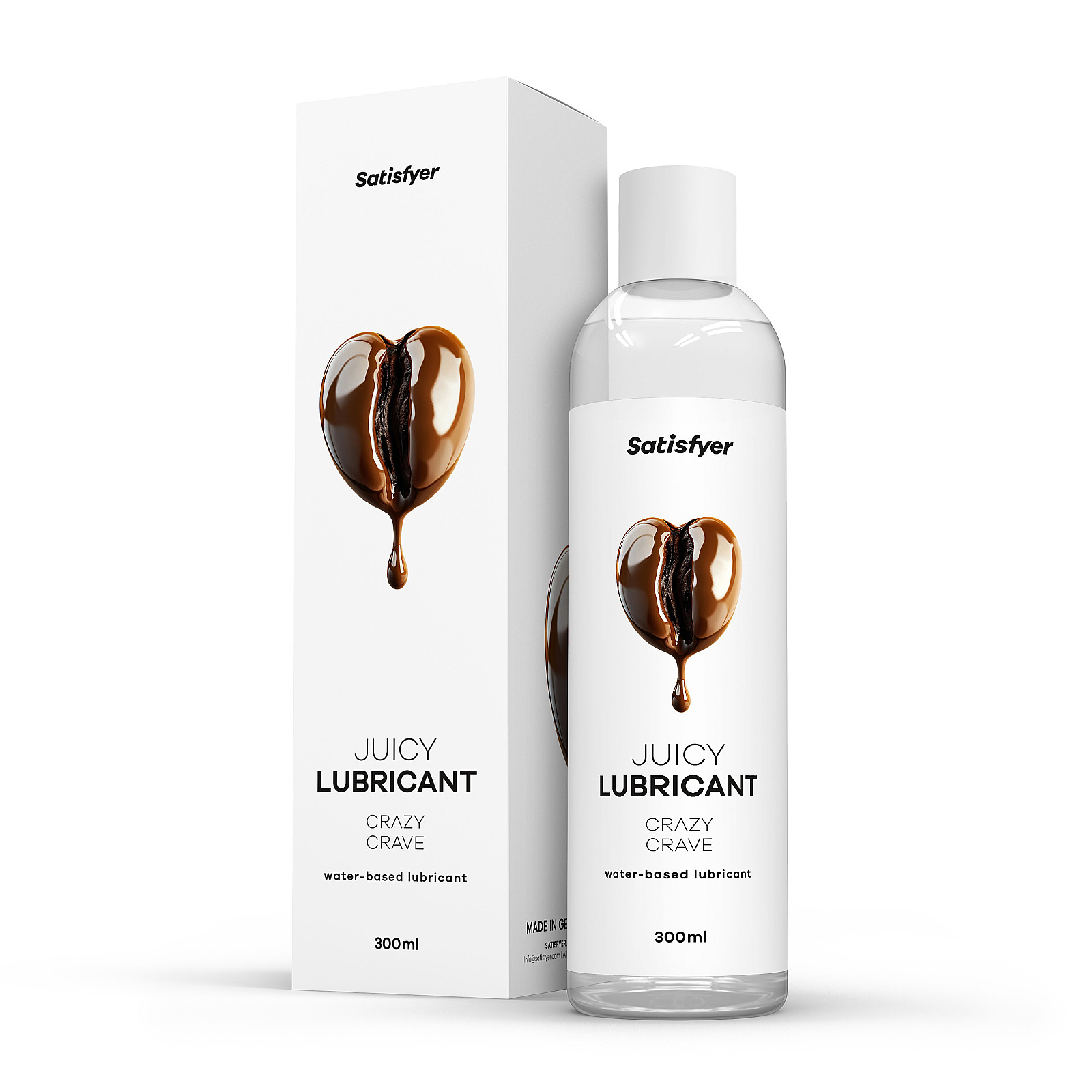 Satisfyer Juicy Lubricant 300 ml (Crazy Crave), coffee lubricant gel
