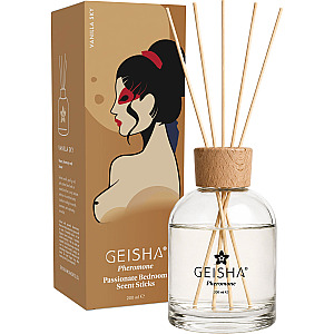 Geisha Pheromone Bedroom Scent Sticks Vanilla Sky (200 ml), vanilla reed diffuser