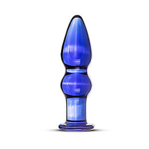 Gildo No.22 modrý skleněný anální kolík