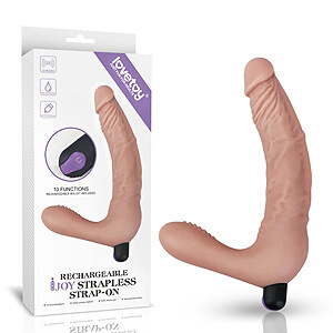 LoveToy Rechargeable IJOY Strapless Strap-on, 20 x 3.6 cm women's clip-on penis