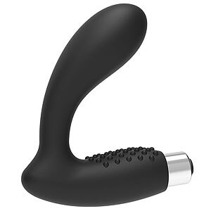 Addicted Toys Prostate Anal Vibrator #5 black rechargeable prostate massager