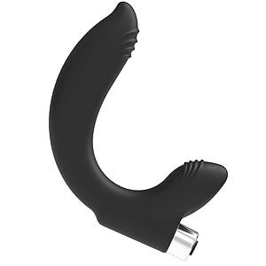 Addicted Toys Prostate Anal Vibrator #7 black rechargeable prostate massager