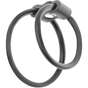 Darkness Duo Rings For Penis, double erection ring