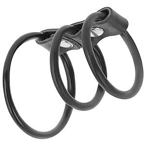 Darkness Triple Cock Ring Set, triple erection ring