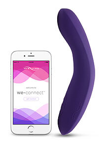 We-Vibe Rave, purple G-spot vibrator with phone control