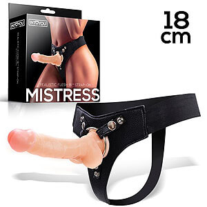 Mistress Silicone Strap-on (18 cm, Flesh)