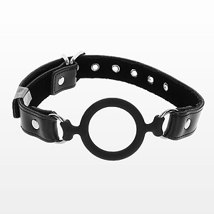 TABOOM Essentials Open Ring Gag (Black), mouth spreader ring
