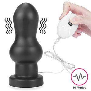 LoveToy King Sized Vibrating Anal Rammer 7″ (18 cm), anal plug with vibration