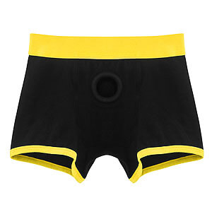 Lovetoy Horny Strapon Shorts, unisex boxer shorts with strapon hole