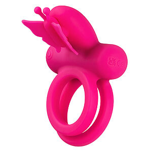 CalExotics Butterfly Dual Ring, vibrating cock ring
