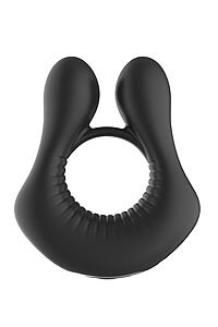 RAMROD Strong Vibe Cockring (Black), vibrating cock ring