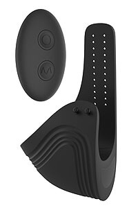 RAMROD Adjustable Vibe Cockring Remote (Black), adjustable masturbator