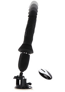 ToyJoy Magnum Opus Thruster Pro (Black), super vibrator with suction cup