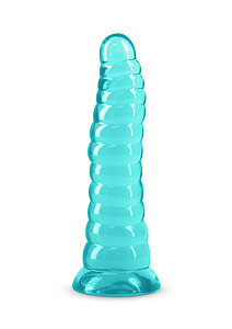 NS Novelties Fantasia Nymph (Teal), clear dildo with suction cup