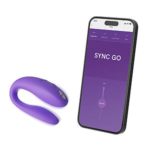 We-Vibe Sync Go (Purple), Couples Vibrator with App
