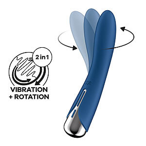 Satisfyer Spinning Vibe 1 (Blue), rotating vibrator