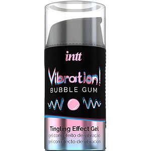 Intt Vibration! Tingling Gel (Bubble Gum), lip and clitoral stimulation gel