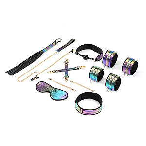 Liebe Seele Vivid Niji Rainbow Kit (8 pieces), Japanese bdsm kit for beginners