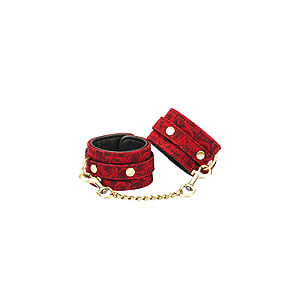 Liebe Seele Ukiyo-e Luxury Handcuffs (Red Rosy), leather handcuffs