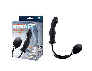 NMC Strafe Inflatable Plug 3 (Black), inflatable anal plug