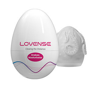 Lovense Kraken (White), elastic masurbation egg