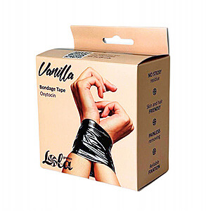 Lola Games Vanilla Oxytocin Bondage Tape 20m (Black), sexy bondage tape