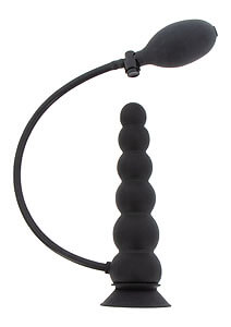 Inflatable Suction Base Plug Expert (Black), inflatable anal plug