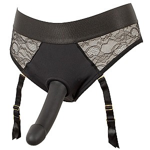 You2Toys Strap-On Set (Black), panties and strap-on penis set