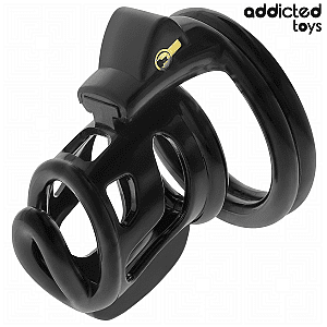 Addicted Toys Locked Gilded Cage Silicone Penis Cage (8.5 cm), chastity cage