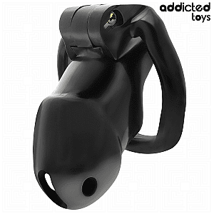 Addicted Toys Locked Midnight Cell Penis Cage M, chastity cage