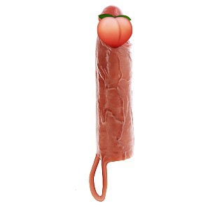 ToyJoy Get Real Hydrated Skin Penis Sleeve Silicone (20 cm), realistic penis sleeve
