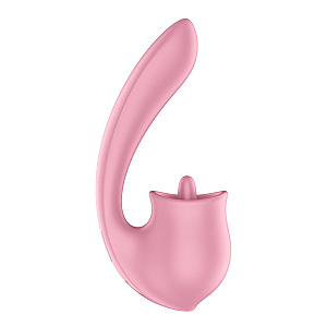 Satisfyer Tongue Genius (Pink), double vibrator with tongue