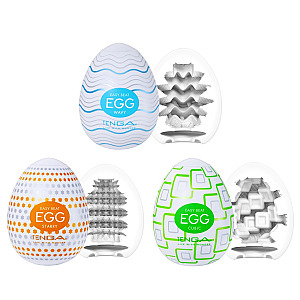 Tenga Egg Standard Set 1, set of masturbation eggs