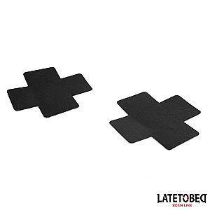 LATETOBED BDSM LINE Cross Disposable Nipple Cover, self-adhesive nipple covers