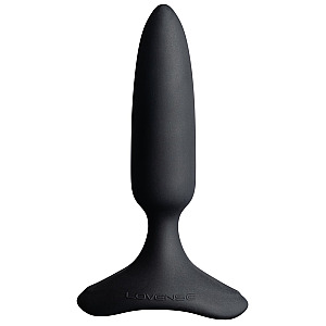 Lovense Hush 2 Butt Plug Small 38mm APP (Black), vibrating anal plug