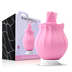 MARTINELLA Rose Stimulator with Licking Tongue, clitoris stimulator with tongue