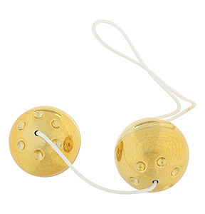 Gold Metal Balls, Venus balls in metallic color 3.5 cm