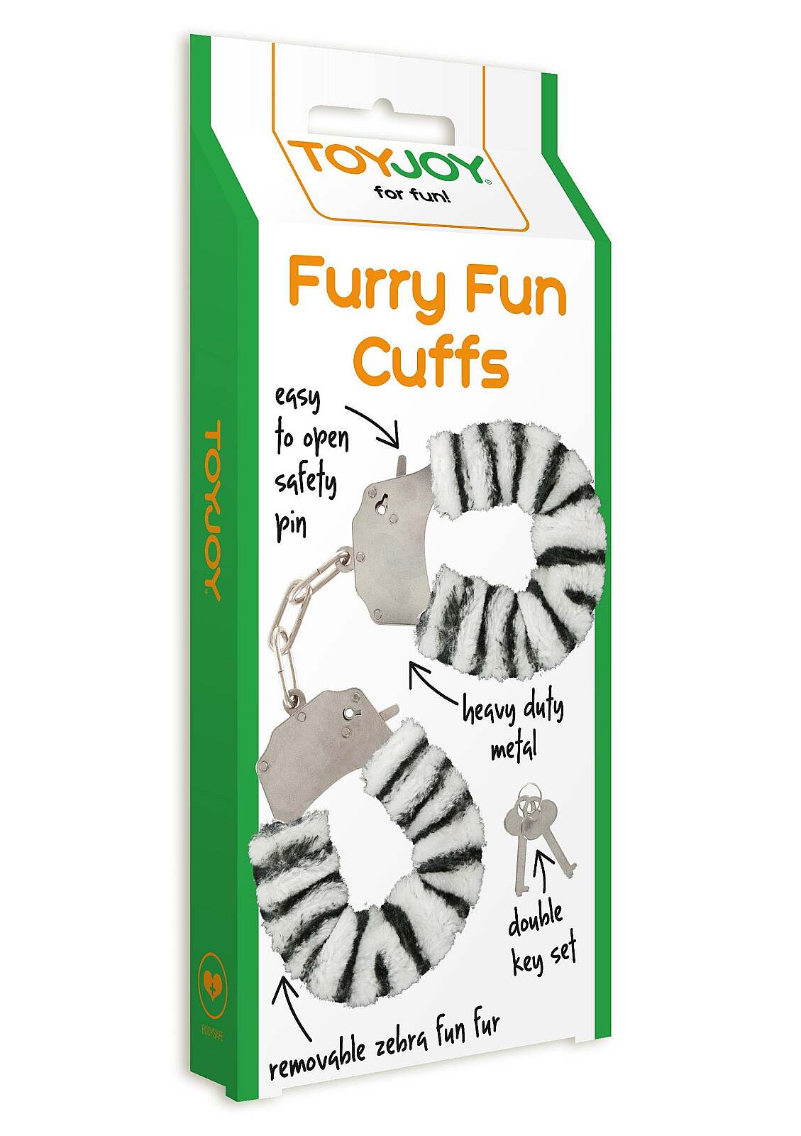 ToyJoy - Handcuffs with plush zebra