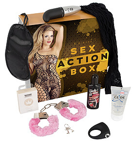 Hříšná sada 8 pomůcek Sex Action Box